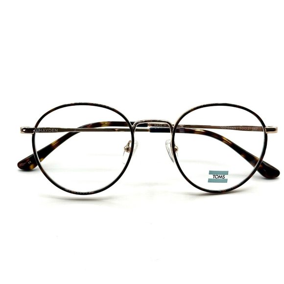 Toms Women's Eyeglasses Frame Hayden Color Gold Tortoise New - Picture 1 of 5
